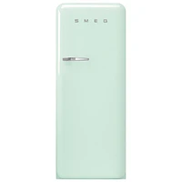 Smeg 50's 24" 9.2 Cu. Ft. All-Fridge Refrigerator (FAB28URPG3) - Pastel Green