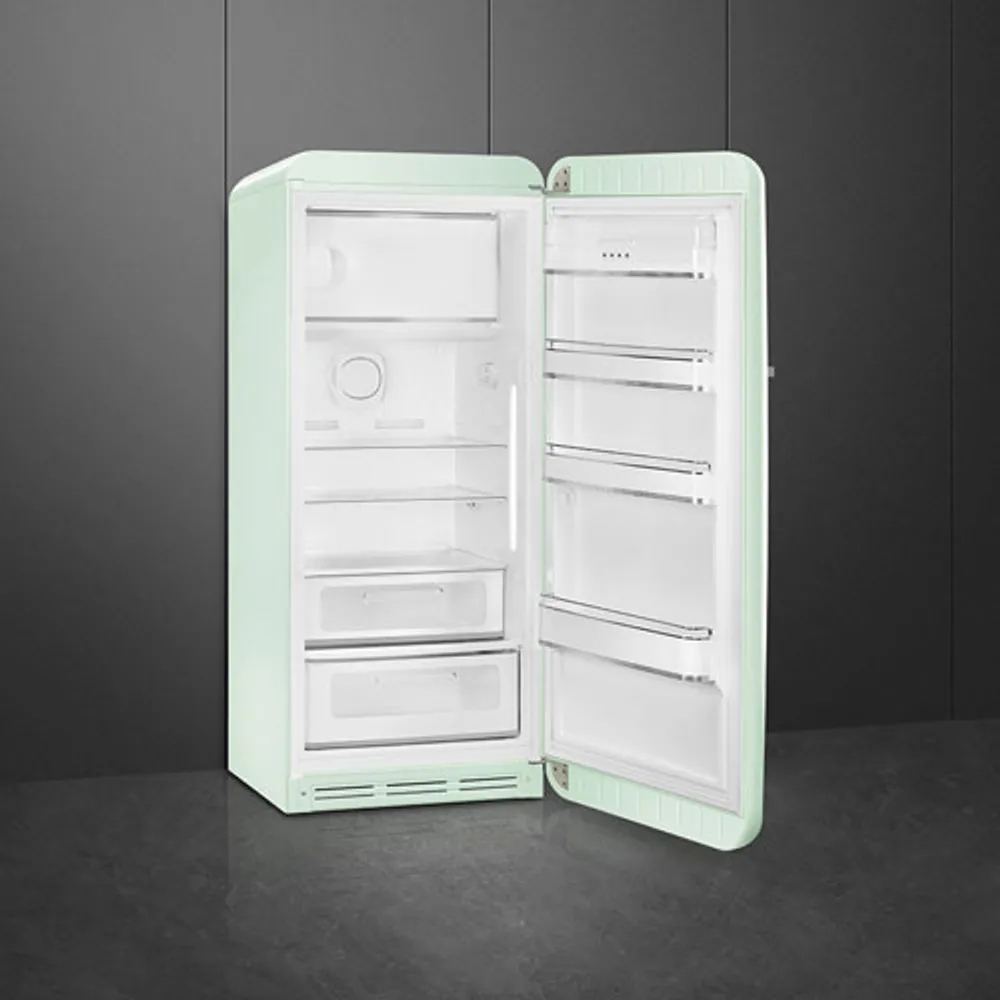 Smeg 50's 24" 9.2 Cu. Ft. All-Fridge Refrigerator (FAB28URPG3) - Pastel Green