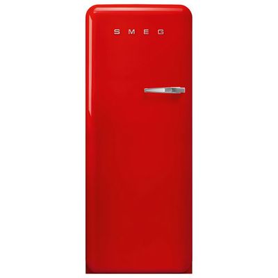 Smeg 50's 24" 9.2 Cu. Ft. All-Fridge Refrigerator (FAB28ULRD3) - Red
