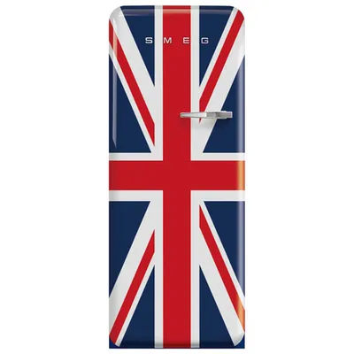 Smeg 50's 24" 9.2 Cu. Ft. All-Fridge Refrigerator (FAB28ULDUJ3) - Union Jack