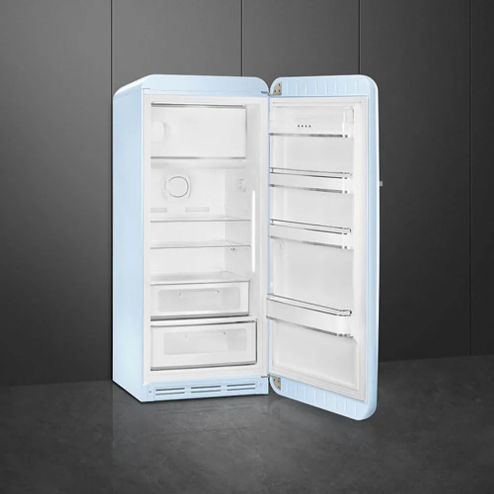 Smeg 50's 24" 9.2 Cu. Ft. All-Fridge Refrigerator (FAB28URPB3) - Pastel Blue