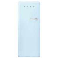 Smeg 50's 24" 9.2 Cu. Ft. All-Fridge Refrigerator (FAB28ULPB3) - Pastel Blue