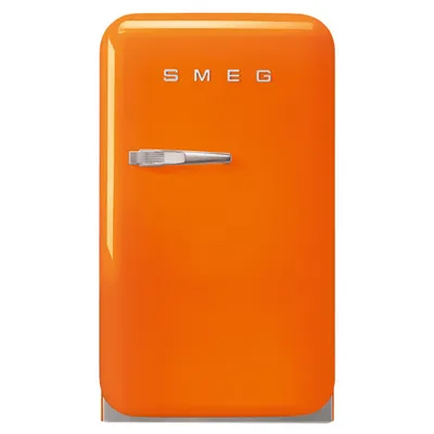 Smeg 50's 1.2 Cu. Ft. Freestanding Bar Fridge (FAB5UROR3) - Orange