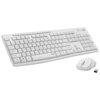 Logitech MK295 Silent Wireless Optical Keyboard & Mouse Combo - Off-White