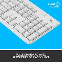 Ensemble clavier et souris optique sans fil silencieux MK295 de Logitech