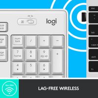 Logitech MK295 Silent Wireless Optical Keyboard & Mouse Combo - Off-White