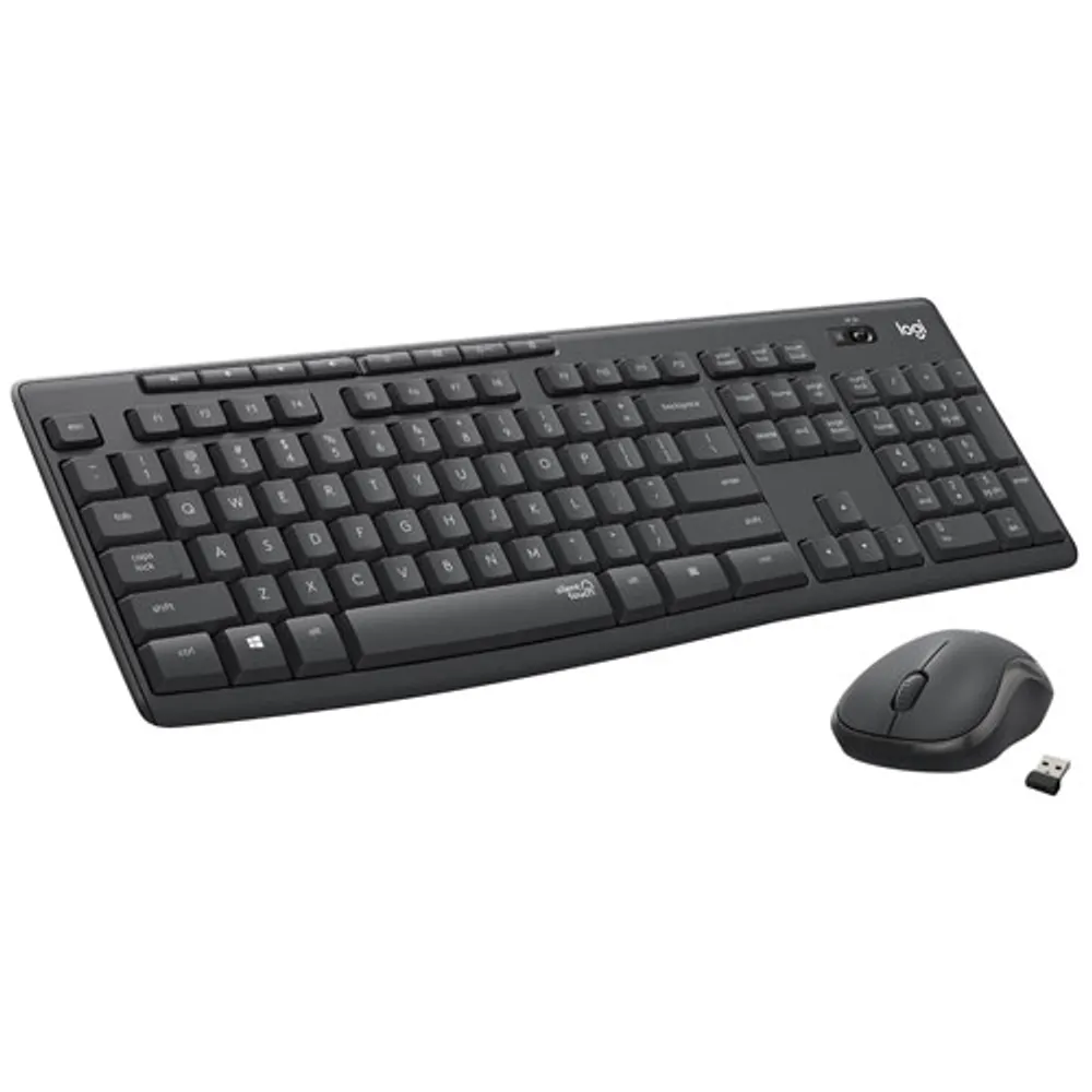 Logitech MK295 Silent Wireless Optical Keyboard & Mouse Combo - Graphite