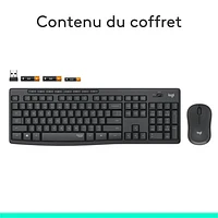 Logitech MK295 Silent Wireless Optical Keyboard & Mouse Combo - Graphite