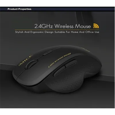 HYFAI 6 keys 2.4Ghz 800-1200-1600 DPI Third Gear Wireless Mouse & USB Receiver For PC Laptop/MAC Adjustable Game Gaming Mice