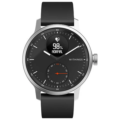 Montre intelligente hybride 42 mm ScanWatch Withings moniteur de fréquence cardiaque/oxymètre - Noir