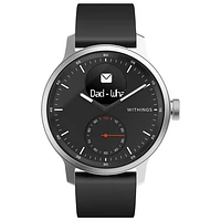 Montre intelligente hybride 42 mm ScanWatch Withings moniteur de fréquence cardiaque/oxymètre - Noir