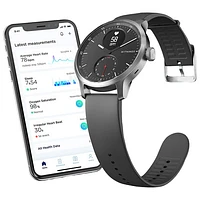 Withings ScanWatch 42mm Hybrid Smartwatch with Heart Rate Monitor & Oximeter - Black