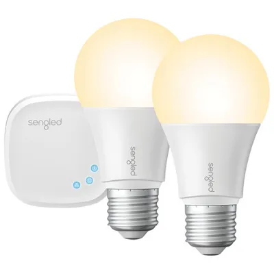 Sengled A19 Smart LED Light Bulb Kit - 2 Pack - Soft White