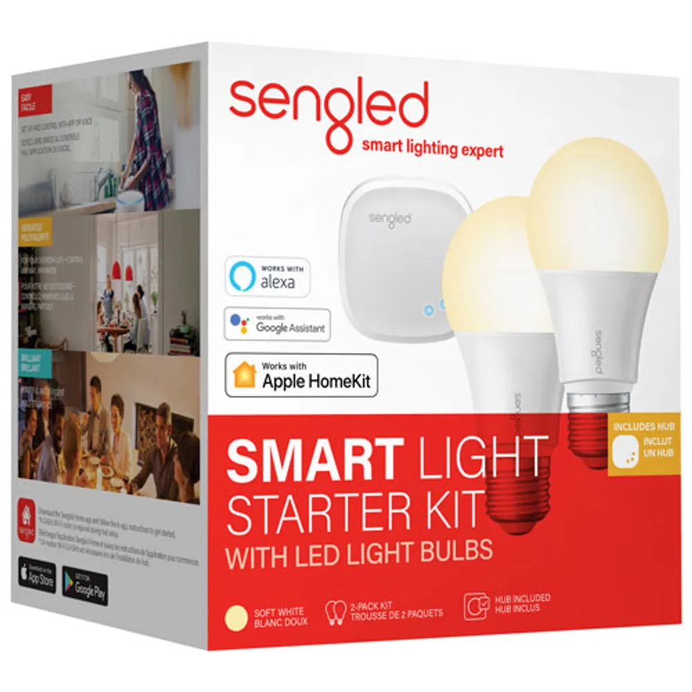 Sengled A19 Smart LED Light Bulb Kit - 2 Pack - Soft White