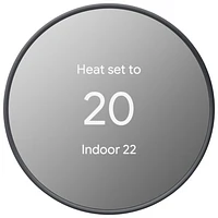 Google Nest Wi-Fi Smart Thermostat - Charcoal