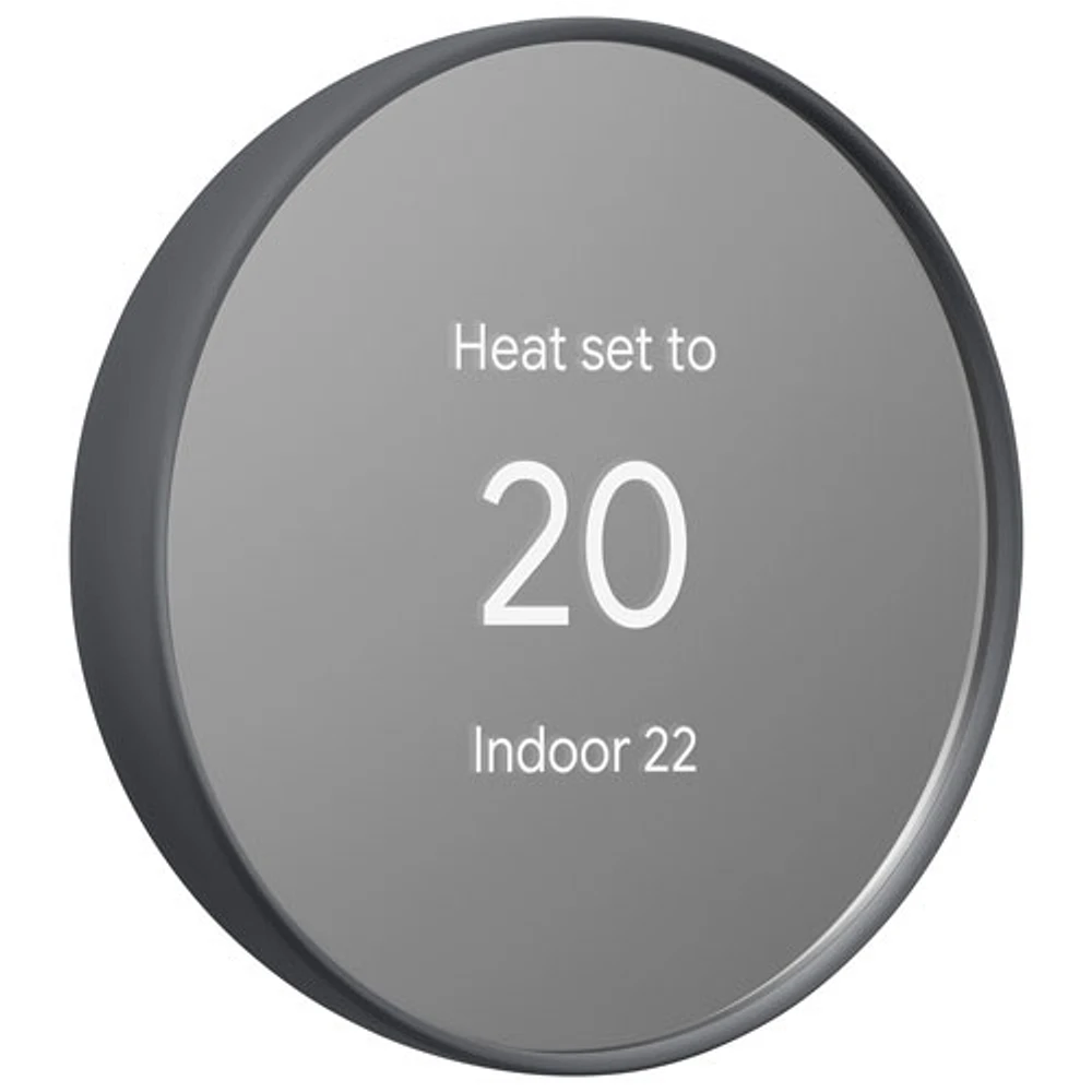 Google Nest Wi-Fi Smart Thermostat - Charcoal