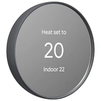 Google Nest Wi-Fi Smart Thermostat - Charcoal
