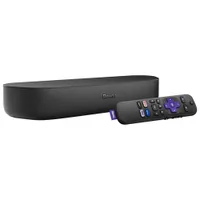 Lecteur multimédia en continu Roku Streambar 4K avec télécommande