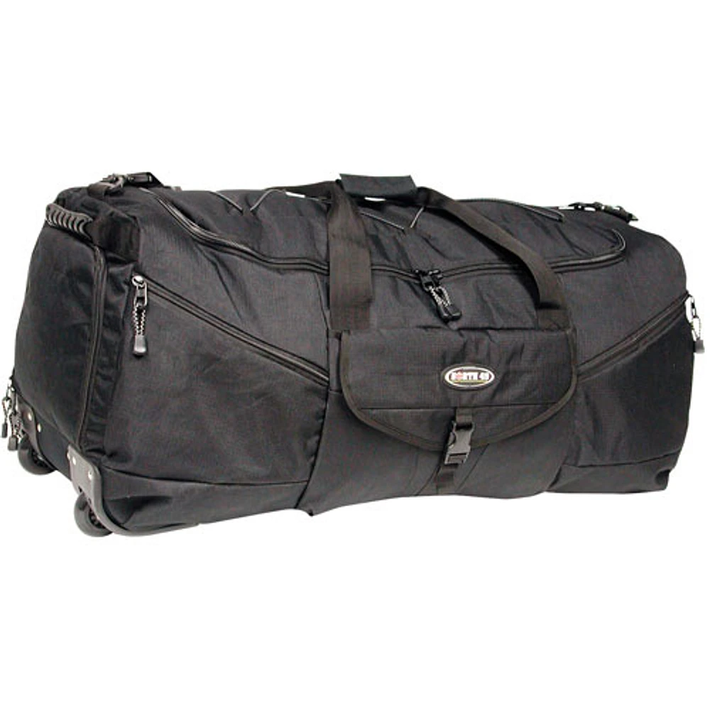 North 49 Polyester Rolling Duffle Bag - Black