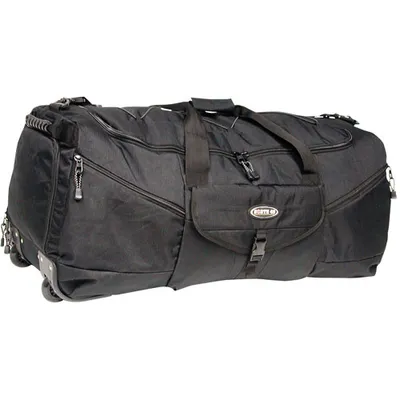 North 49 Polyester Rolling Duffle Bag - Black