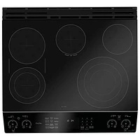 GE Profile 30" 6.7 Cu. Ft. Double Oven 5-Element Slide-In Electric Range (PCS980YMFS) - Stainless