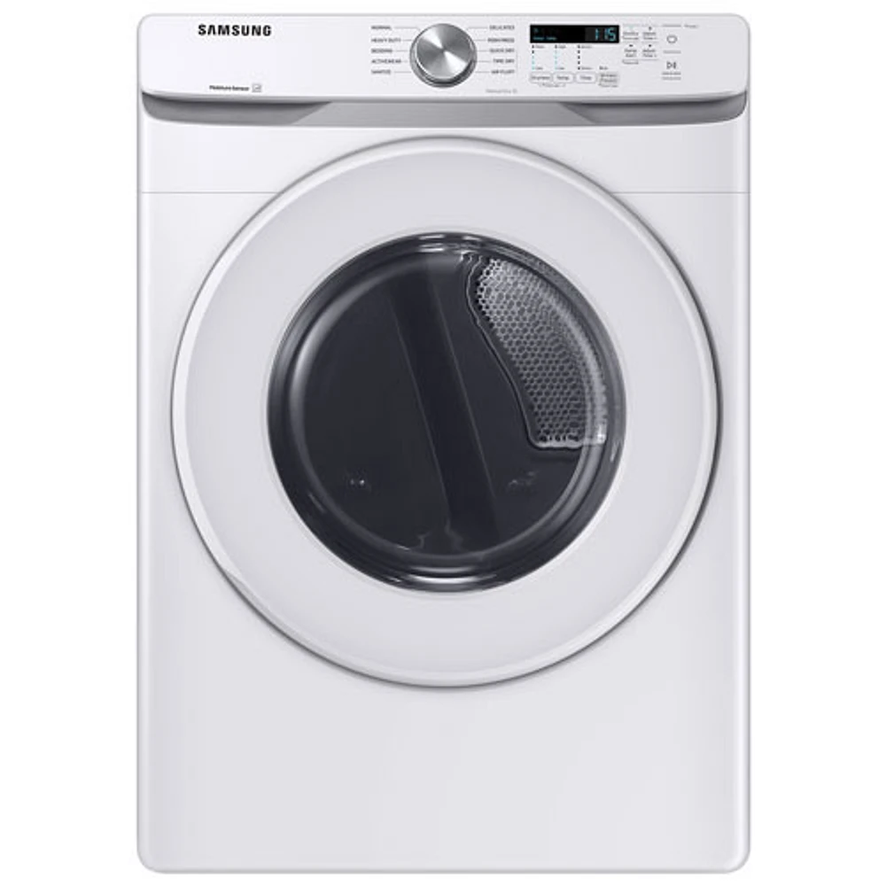 Samsung 7.5 Cu. Ft. Electric Dryer (DVE45T6005W/AC) - White - Open Box - Scratch & Dent