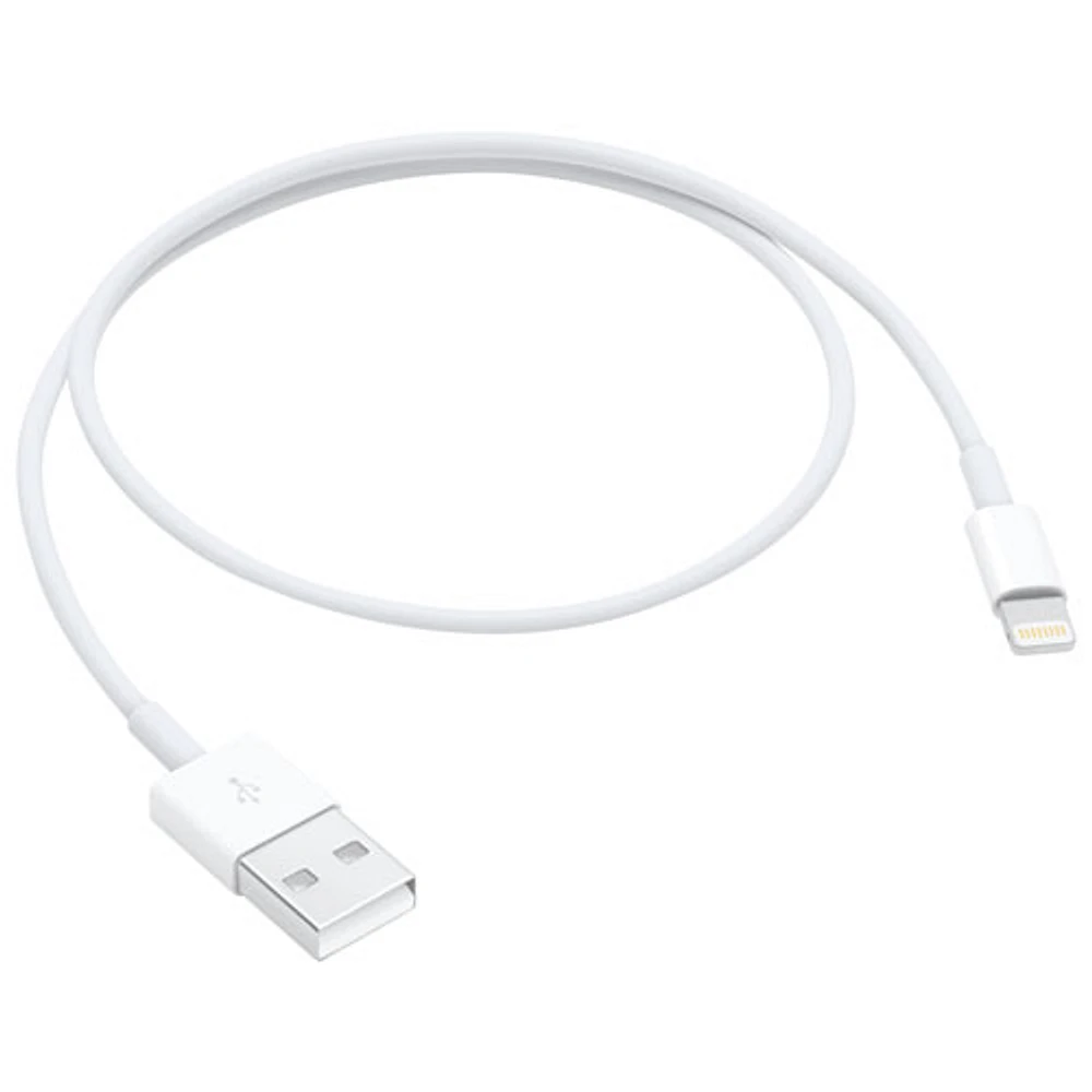 Câble USB/Lightning de 0,5 m (1,64 pi) d'Apple (ME291AM/A) - Blanc