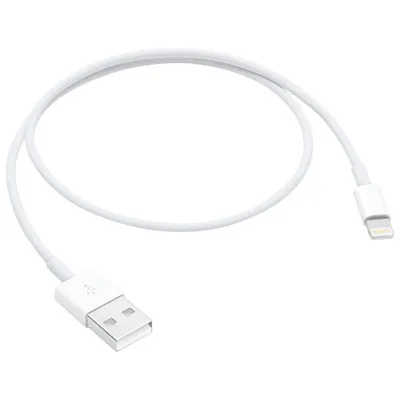 Apple 0.5m (1.64 ft.) USB/Lightning Cable (ME291AM/A) - White