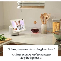 Echo Show 10 d'Amazon avec Alexa - Blanc glacier
