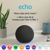Amazon Echo (4th Gen) Smart Home Hub with Alexa - Charcoal
