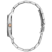 Caravelle Dress 36mm Women's Fashion Watch - Silver/Grey/Rose Gold