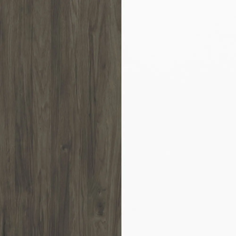 Nexera Modern 1-Drawer Nightstand - White/Bark Grey