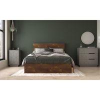 Nexera Geometric Modern 1-Door Nightstand