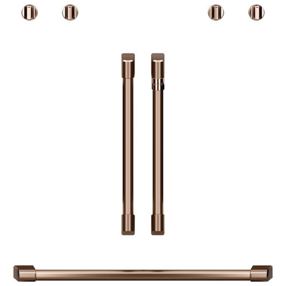 Café 7-Piece Wall Oven Handle & Knob Kit (CXWDFHKPMCU) - Brushed Copper