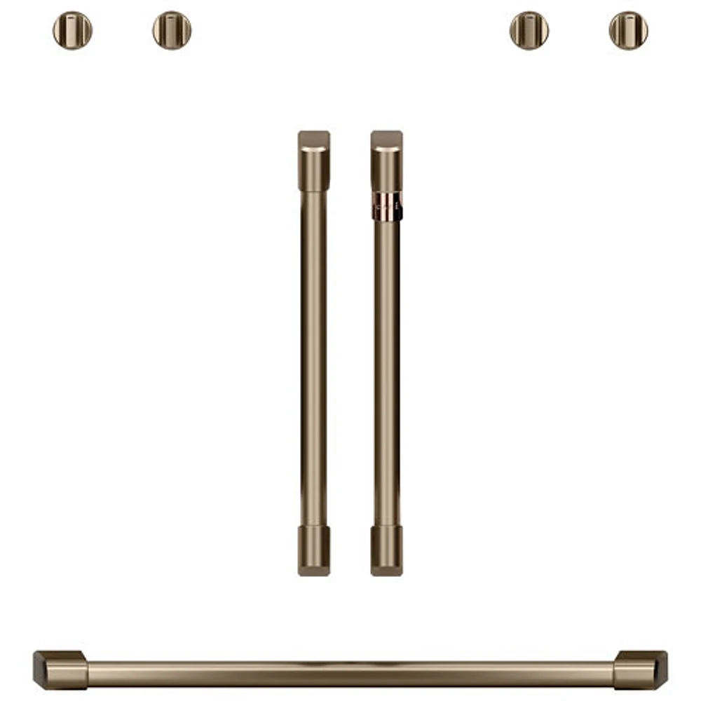 Café 7-Piece Wall Oven Handle & Knob Kit (CXWDFHKPMBZ) - Brushed Bronze