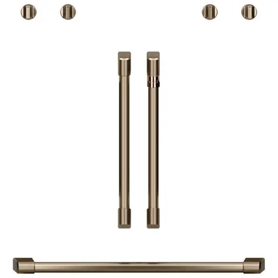 Café 7-Piece Wall Oven Handle & Knob Kit (CXWDFHKPMBZ) - Brushed Bronze