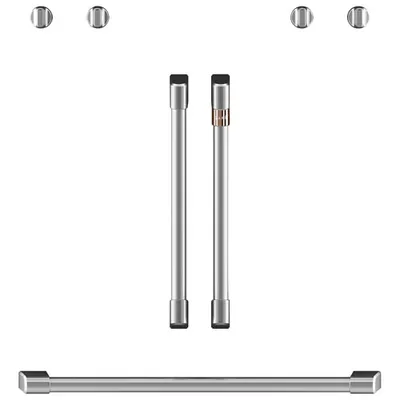 Café 7-Piece Wall Oven Handle & Knob Kit (CXWDFHKPMSS) - Brushed Stainless