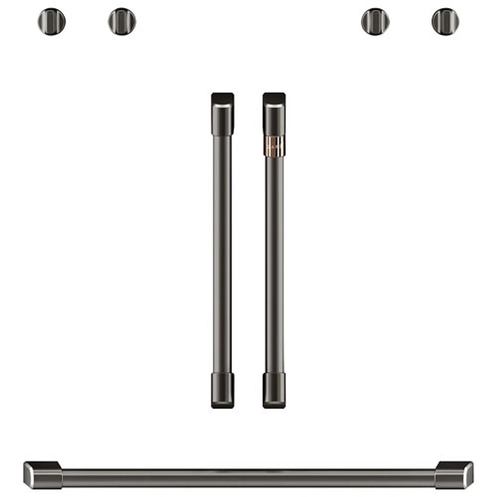 Café 7-Piece Wall Oven Handle & Knob Kit (CXWDFHKPMBT) - Brushed Black