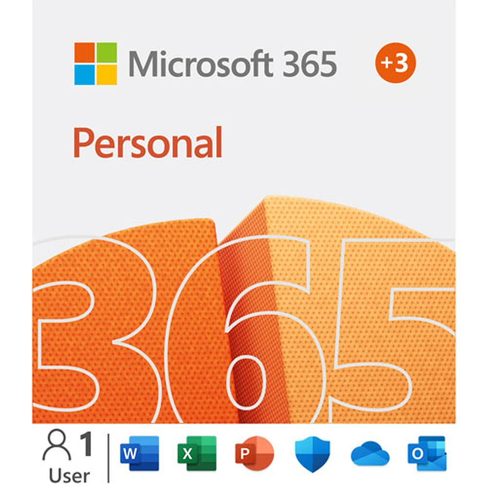 Microsoft 365 Personal (PC/Mac) - 1 User - 15 Month - Digital Download - With Device Purchase or Membership