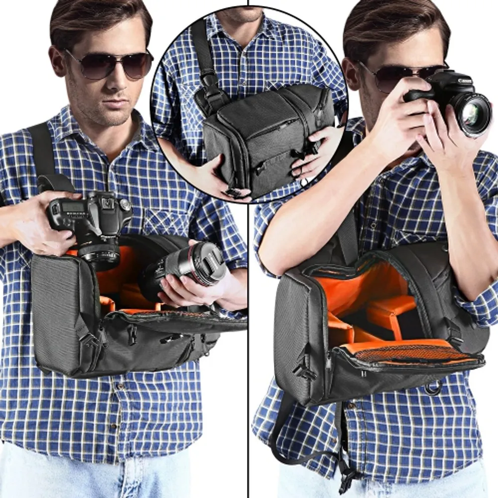 HLD Neewer Professional Camera Case Sling Backpack for Nikon Canon