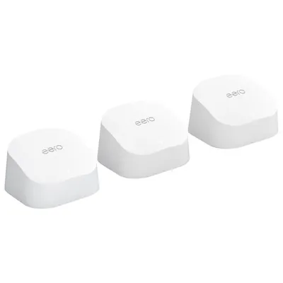 eero 6 AX1800 Whole Home Mesh Wi-Fi 6 System (B086P34DPF) - 3 Pack