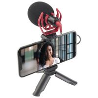 Mobifoto Mobimic 20 Cardioid Microphone Audio Vlogging Kit with Mini Tripod