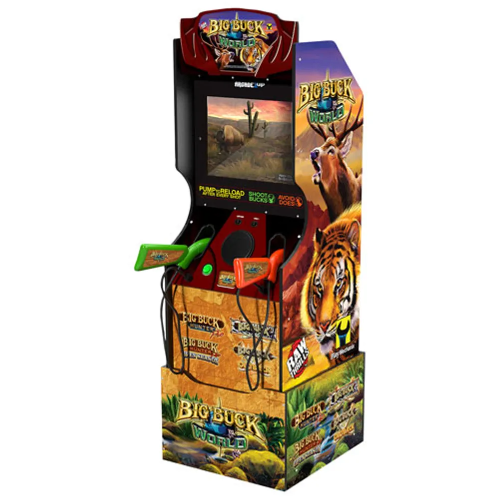 Arcade1Up Big Buck Hunter with Riser & 2 Rifles