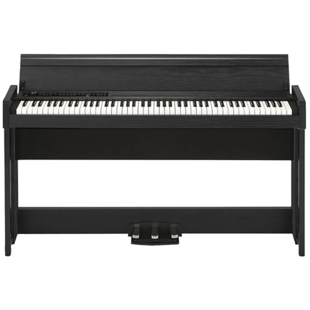 Korg C1 Air 88-Key Weighted Hammer Action Digital Piano with Stand (C1AIRBK) - Black