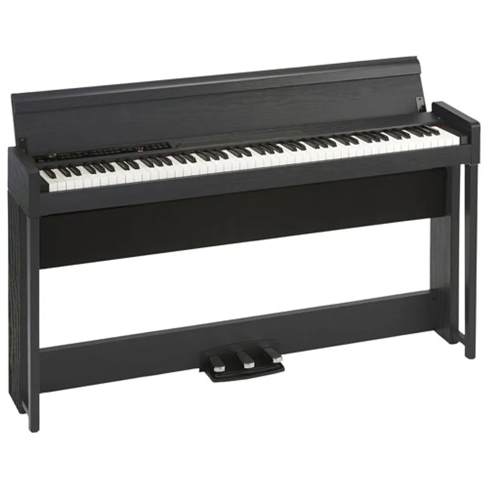 Korg C1 Air 88-Key Weighted Hammer Action Digital Piano with Stand (C1AIRBK) - Black