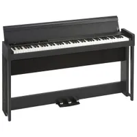 Korg C1 Air 88-Key Weighted Hammer Action Digital Piano with Stand (C1AIRBK) - Black