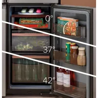 Cafe 36" 27.6 Cu.Ft. French Door Refrigerator w/ Water & Ice Dispenser (CQE28DM5NS5) -Platinum Glass