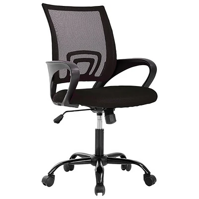 TygerClaw Ergonomic Mid-Back Mesh Executive Chair - Black