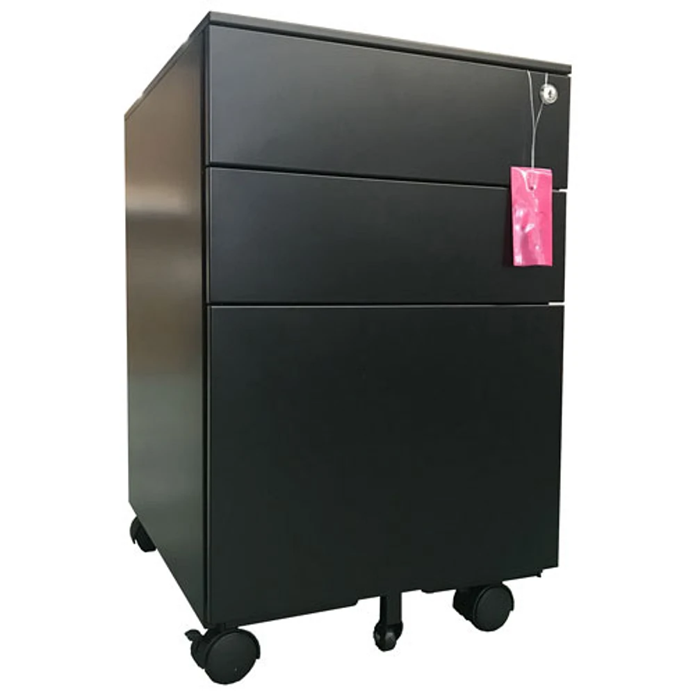 TygerClaw 3-Drawer Lateral Filing Cabinet (LCD86124CB) - Black