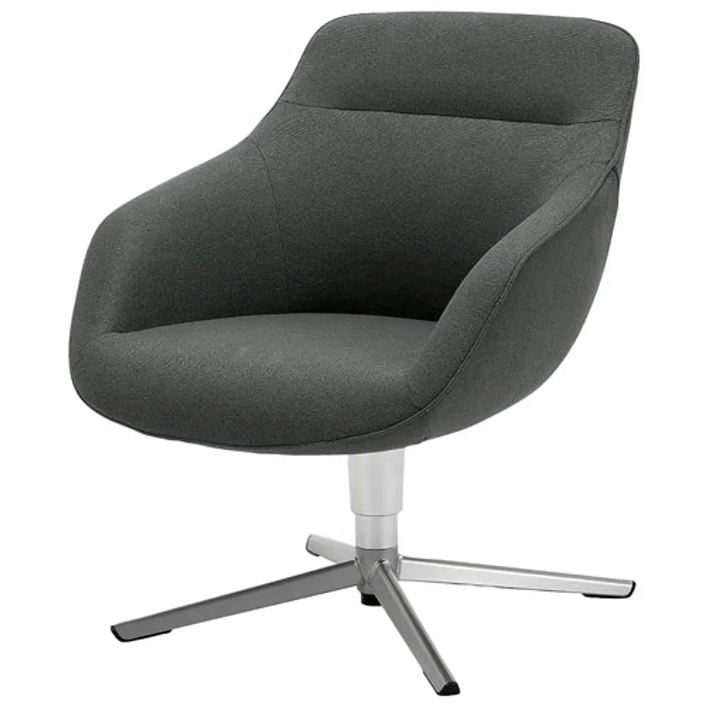 TygerClaw Low-Back Fabric Lounge Chair - Grey